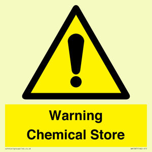 Warning Chemical Store